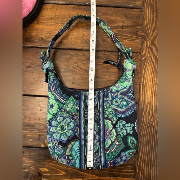 Vera Bradley Blue Rhapsody Floral Print Hand Bag Retired Pattern - Picture 8 of 9